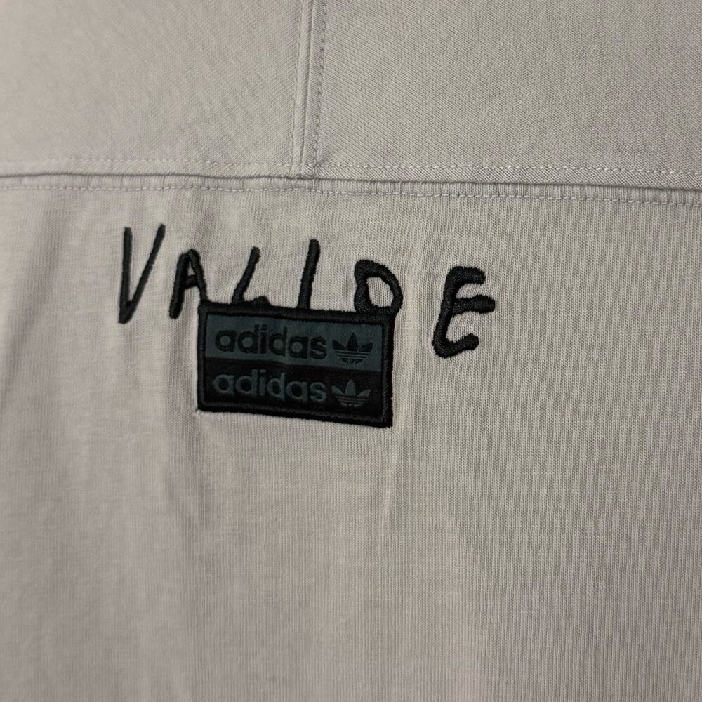 Adidas x Valide Glory Gray Black Embroidered Short Sleeve Tee T-Shirt Size S - Picture 8 of 11